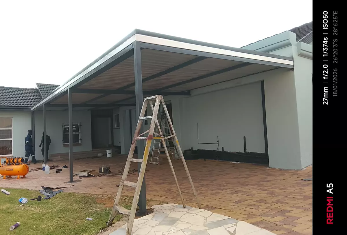 Carport installed by QG Welding